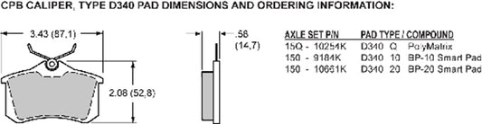 120-9808-RD - Wilwood Combination Parking Brake Brake Caliper; Red - Radial Right