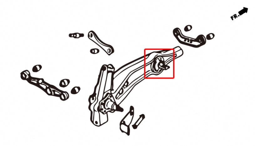 Rear Trailing Arm Bushing Honda Integra