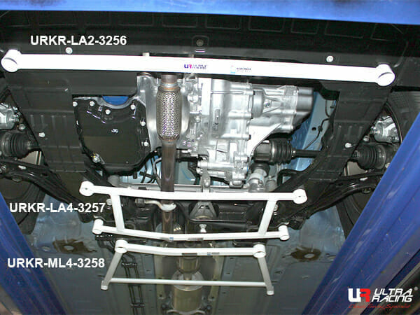 Chevrolet New Spark (M400) 1.0 2WD FL 19-22 UltraRacing 4-Point Mid Lower Brace (3258)