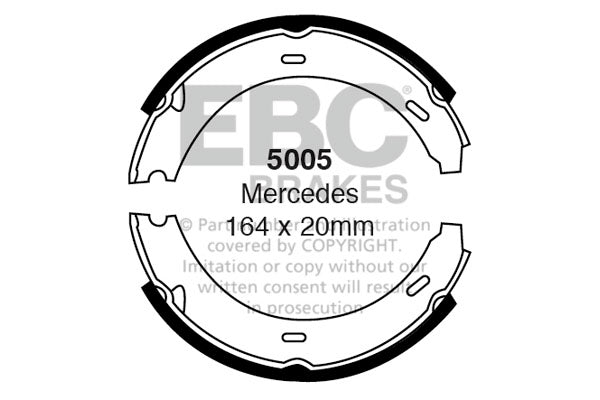 5005 - EBC Brake Shoes; Rear
