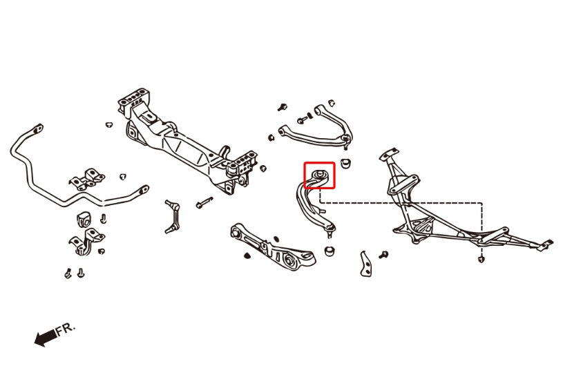 Front Tension Rod Bushing Infiniti G series, Nissan Skyline, Z-series