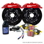 BBK040RED-1 - EBC Big Brake Kit - Front - 330x28mm Curved Slotted - Apollo-4 Red