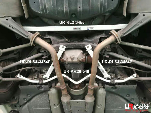 Infiniti Q70 (Y51) 2.5/3.5 V6 2WD 13+ UltraRacing 4-Point Rear Lower Bar (3454P)