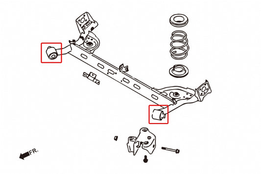 Rear Frame Bushing Luxgen, Nissan