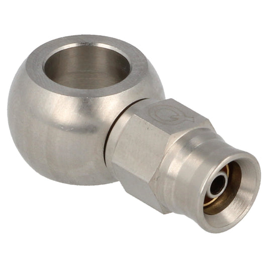 stainless steel banjo eye straight AN3 - 10.2 mm