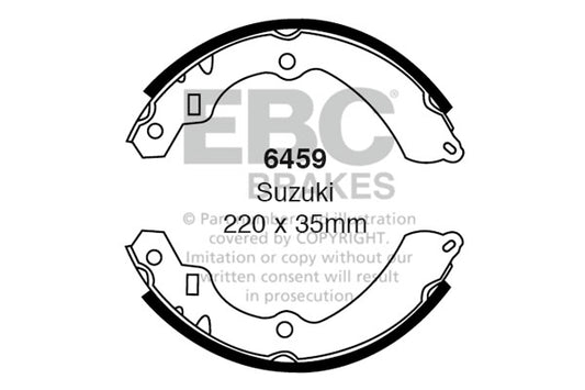 6459 - EBC Brake Shoes; Rear