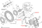 140-14839-DR - Wilwood Big Brake Kit - Front - 355x32mm Curved Slotted & Cross Drilled - AERO6 Red
