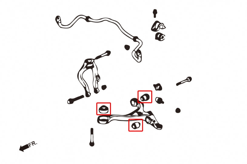 Front Lower Arm Bushing Honda. Odyssey jdm