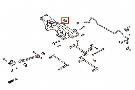 Rear Differential To Sub-frame Bushing Subaru Forester, Impreza, Legacy/outback