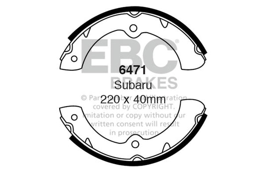 6471 - EBC Brake Shoes; Front