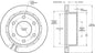 160-16620 - Wilwood Ultralite Rotor & Hat - 280x20mm Plain Left/Right