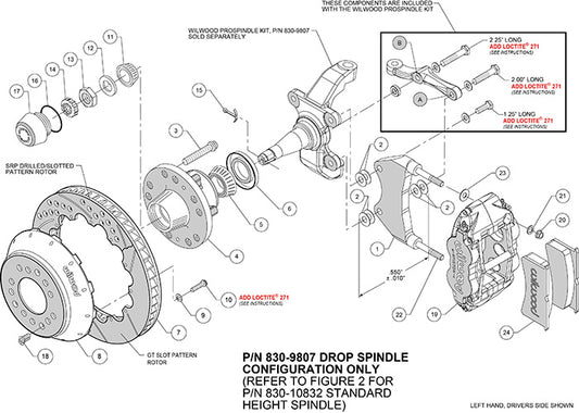 140-9919-R - Wilwood Big Brake Kit - Front - 327x28mm Bi-Slotted - Superlite 6R Red