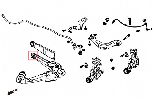 Rear Lower Arm Bushing Honda Civic