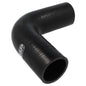 Silicone hose - 90° bend - 57 mm (petrol and oil resistant - Black