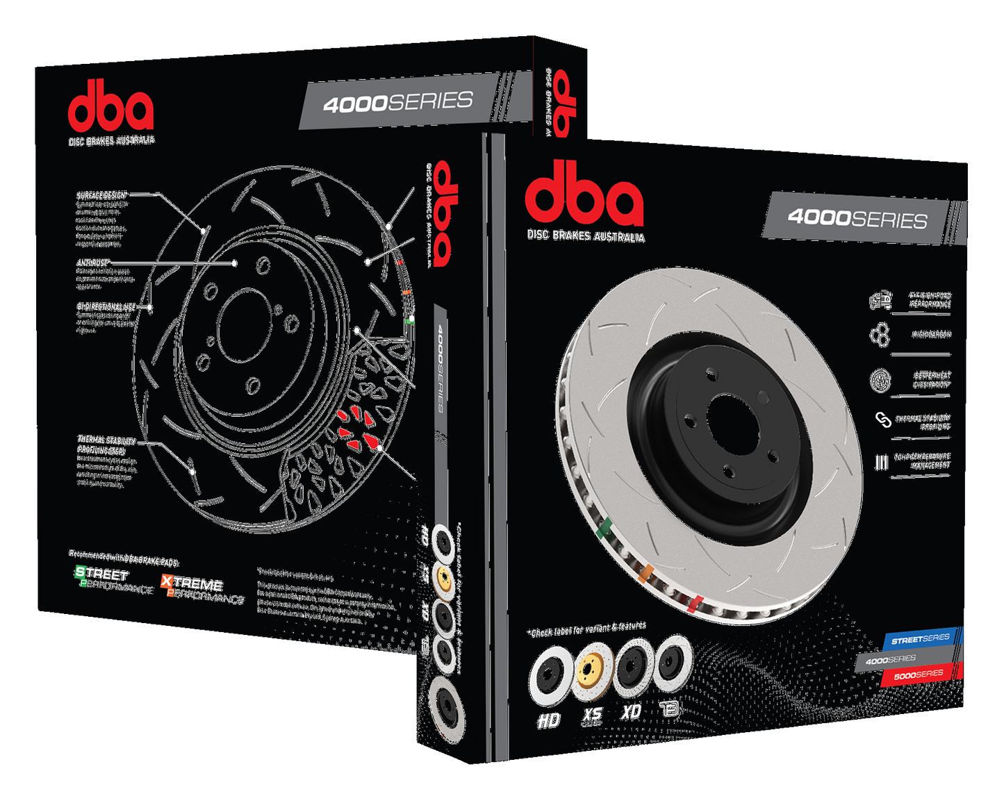 DBA4483S - 4000 Series T3 Brake Rotor; Rear