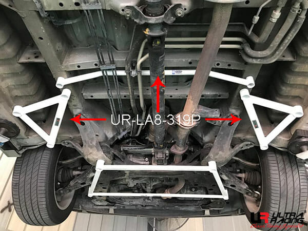 Toyota Alphard (AH10) 2.4/3.0 2WD/4WD 02-08 UltraRacing 8-Point Front Upper Strutbar (319P)