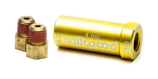 260-15366 - Wilwood Residual Pressure Valve 4Lb W/Fitting