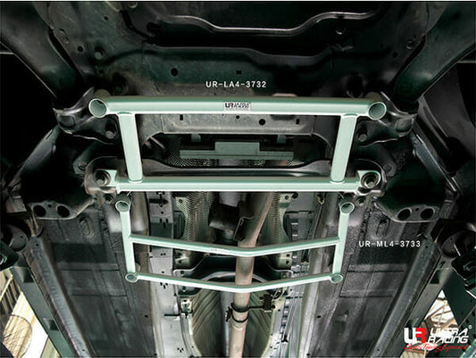 Land Rover Freelander 2 (L359) 2.2D 2WD 06-14 UltraRacing 4-Point Mid Lower Brace (3733)