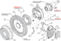 140-9223-D - Wilwood Big Brake Kit - Rear - 327x28mm Curved Slotted & Cross Drilled - Superlite 4R Black