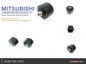 Rear Trailing Arm Bushing Mitsubishi Lancer evolution, Lancer mirage