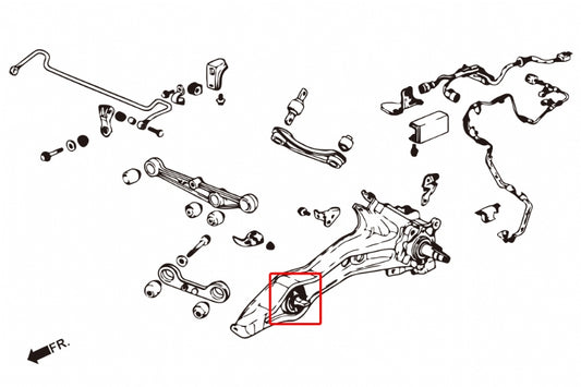 Rear Trailing Arm Bushing Honda Integra