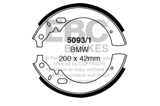 5093/1 - EBC Brake Shoes; Front