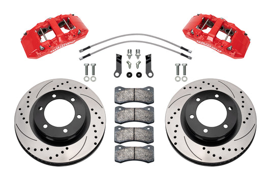 Wilwood Big Brake Kit - Front - AERO6-DM Direct-Mount Red