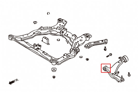 Front Lower Arm Bush - Front Nissan Murano, Teana
