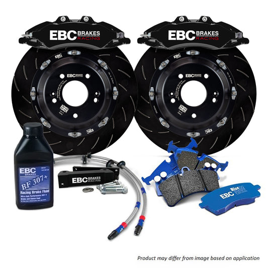 BBK056BLK-1 - EBC Big Brake Kit - Front - 355x32mm Curved Slotted - Apollo-6 Black