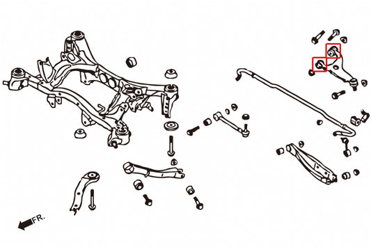 Rear Upper Arm Bushing Scion, Subaru, Toyota