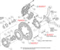 140-12947-DR - Wilwood Big Brake Kit - Front - 309x20mm Curved Slotted & Cross Drilled - Dynapro 6 Red