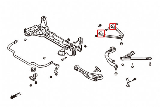 Front Upper Arm Bushing Infiniti G series, Nissan Skyline, Z-series