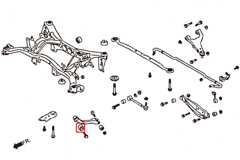 Rear Trailing Arm Bushing Subaru Forester, Impreza, Legacy/outback