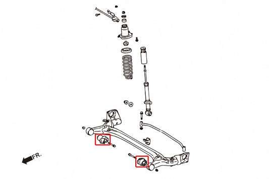 Rear Frame Bushing Toyota Corolla/altis/auris, Prius, Wish