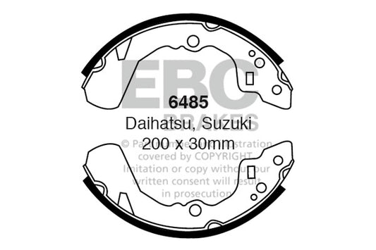 6485 - EBC Brake Shoes; Rear