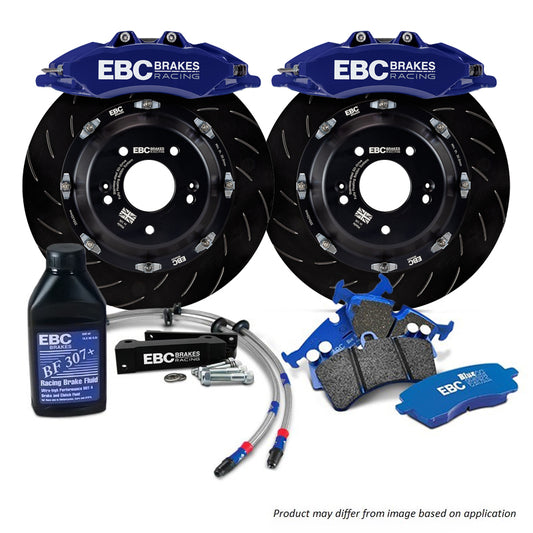 BBK055BLU-1 - EBC Big Brake Kit - Front - 355x32mm Curved Slotted - Apollo-6 Blue