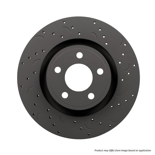 HTC4061 - Hawk Talon Slotted & Drilled Brake Discs; Front