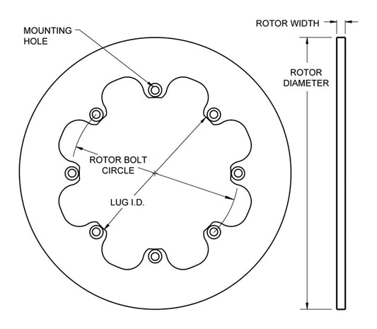 160-0201 - Wilwood Steel Rotors - 290x9mm Plain Left/Right