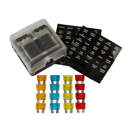 - 6-way fuse box incl. fuses