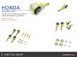 Front Upper Arm Bushing Kit Honda Accord