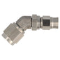 stainless steel brake fitting female / female 45° AN4 - AN3