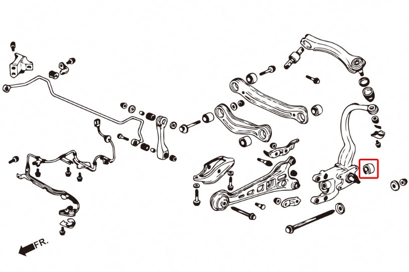 Rear Shock Aborbered/knuckle Bushing Honda Accord