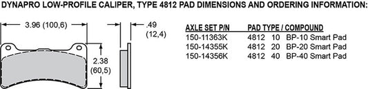 120-12160-P - Wilwood Forged Dynapro Brake Caliper; Polished - Axial Left & Right