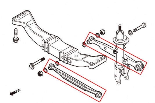 Rear Lateral Arm Alfa Romeo 147, 156, GT