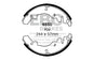 6550 - EBC Brake Shoes; Rear