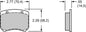 120-14376 - Wilwood WLD-20/ST Brake Caliper; Black anodized - Axial Left & Right