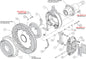 140-9219-DP - Wilwood Big Brake Kit - Rear - 327x28mm Curved Slotted & Cross Drilled - Superlite 4R Polished