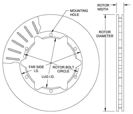 160-5839 - Wilwood Ultralite Rotors - 273x20mm Plain Left/Right