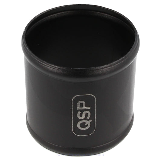 aluminium koppelstuk - 22 mm - Zwart