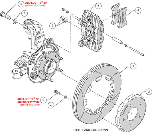 140-16531 - Wilwood Big Brake Kit - Rear - 305x26mm Plain - DPC56 Anodized